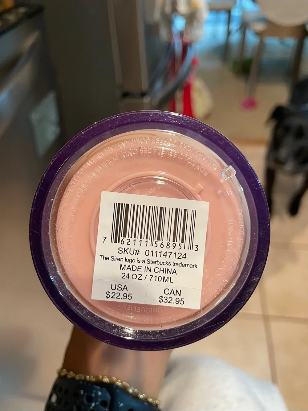Starbucks Pink and Rose Gold Celestial Refillable Tumbler